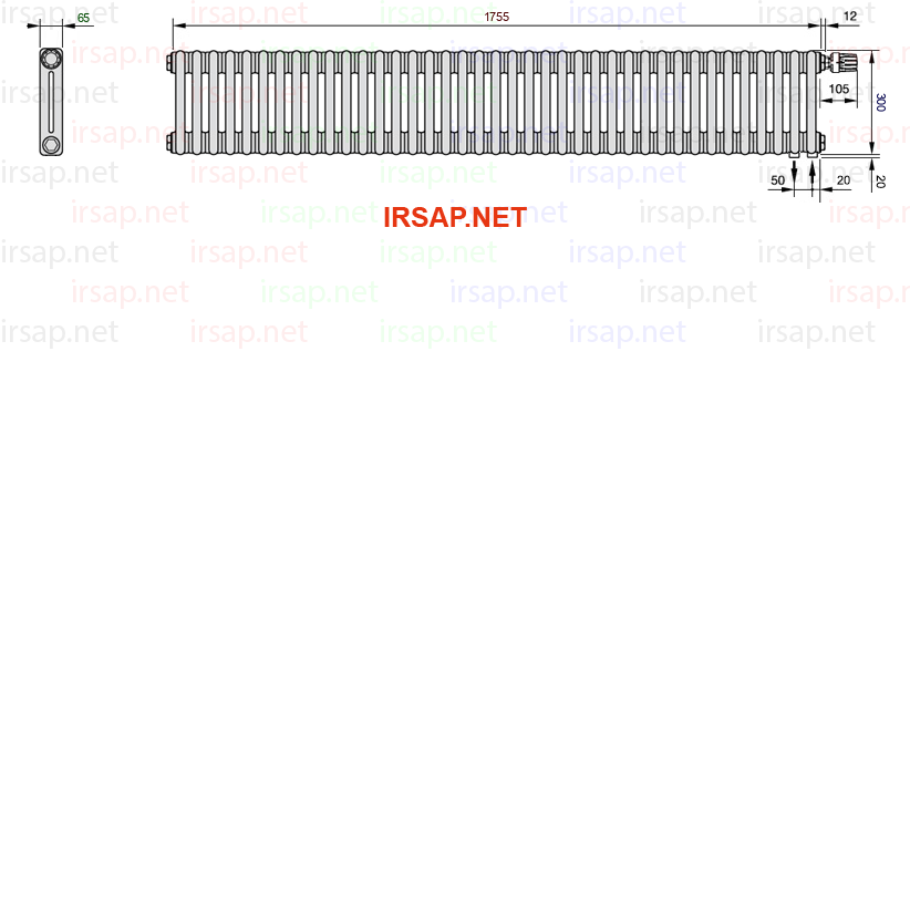 Радиатор IRSAP Tesi 20300/39 T25 CL 01